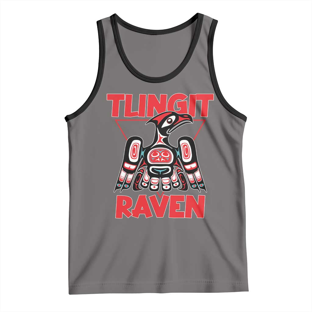 Tlingit Raven Totem Tank Top Alaska Native Tribal Art Design