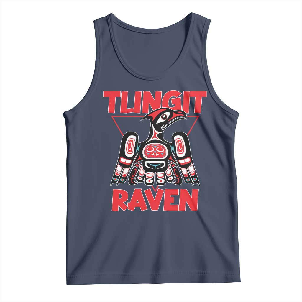 Tlingit Raven Totem Tank Top Alaska Native Tribal Art Design