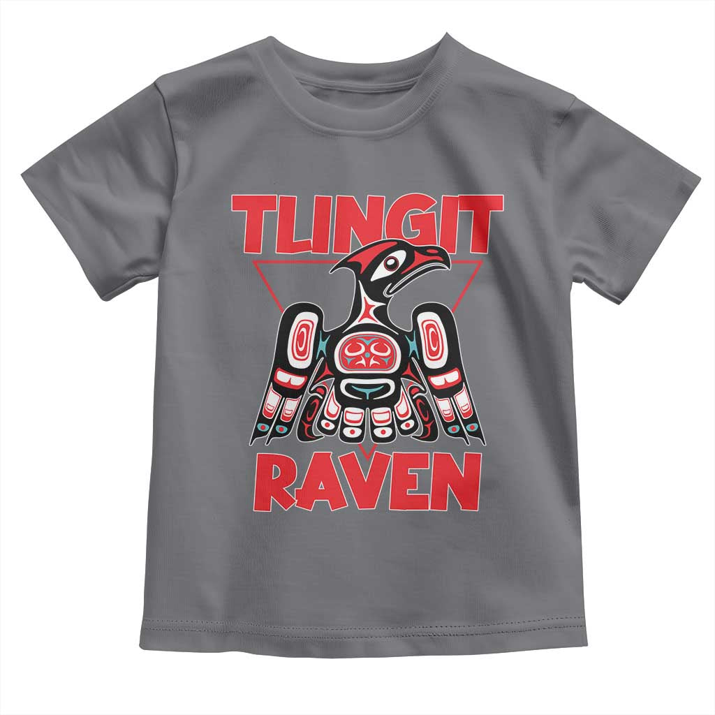 Tlingit Raven Totem Toddler T Shirt Alaska Native Tribal Art Design