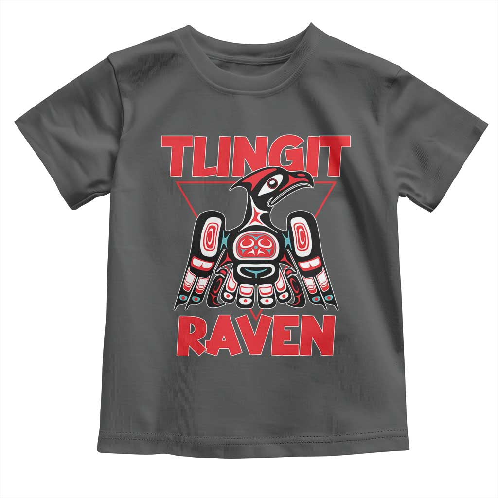 Tlingit Raven Totem Toddler T Shirt Alaska Native Tribal Art Design
