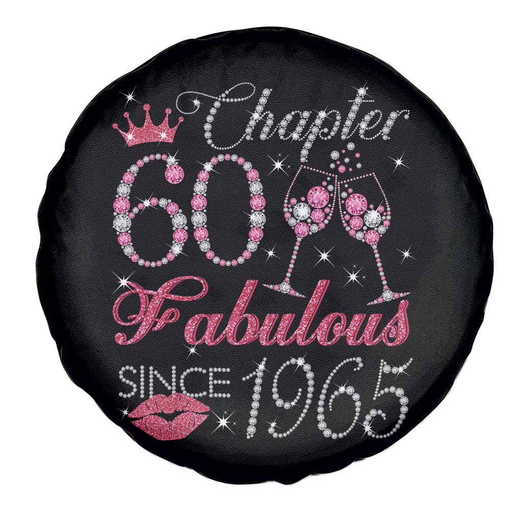 Chapter 60 Fabulous Spare Tire Cover Sparkle Since 1965 60Th Birthday Gift For Women