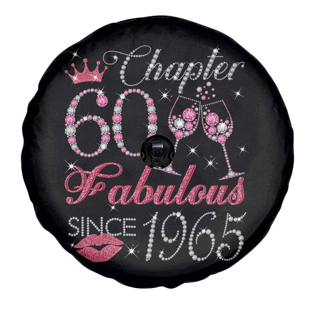 Chapter 60 Fabulous Spare Tire Cover Sparkle Since 1965 60Th Birthday Gift For Women