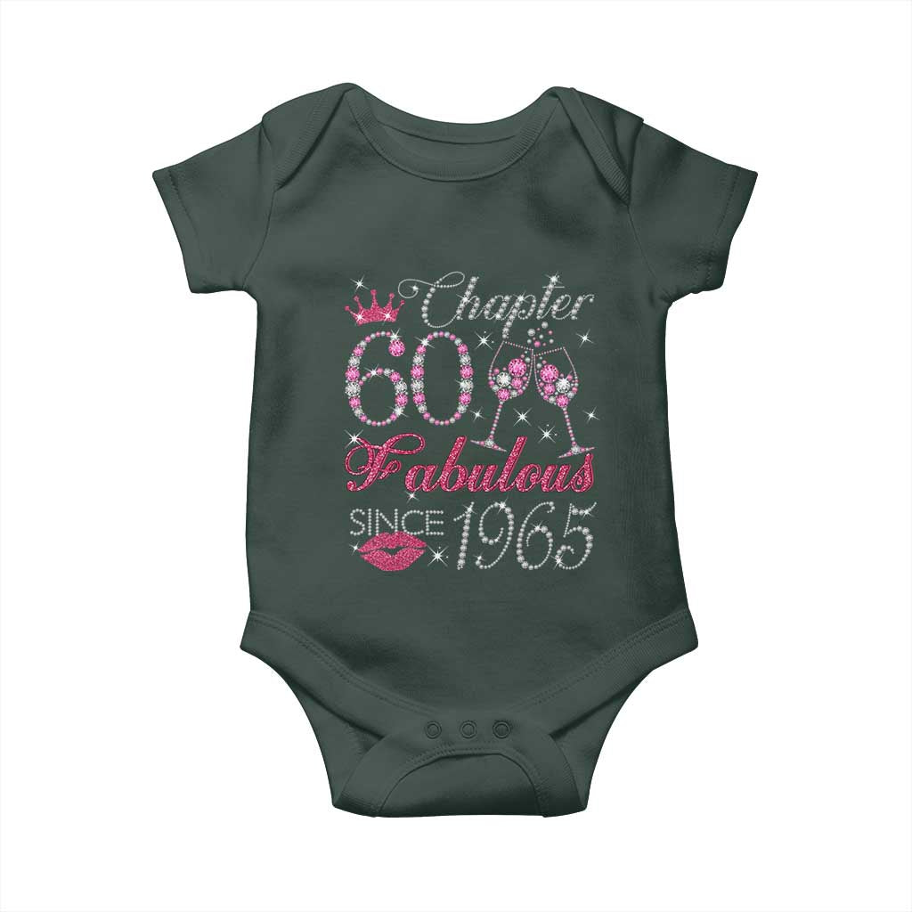 Chapter 60 Fabulous Baby Onesie Sparkle Since 1965 60Th Birthday Gift For Women