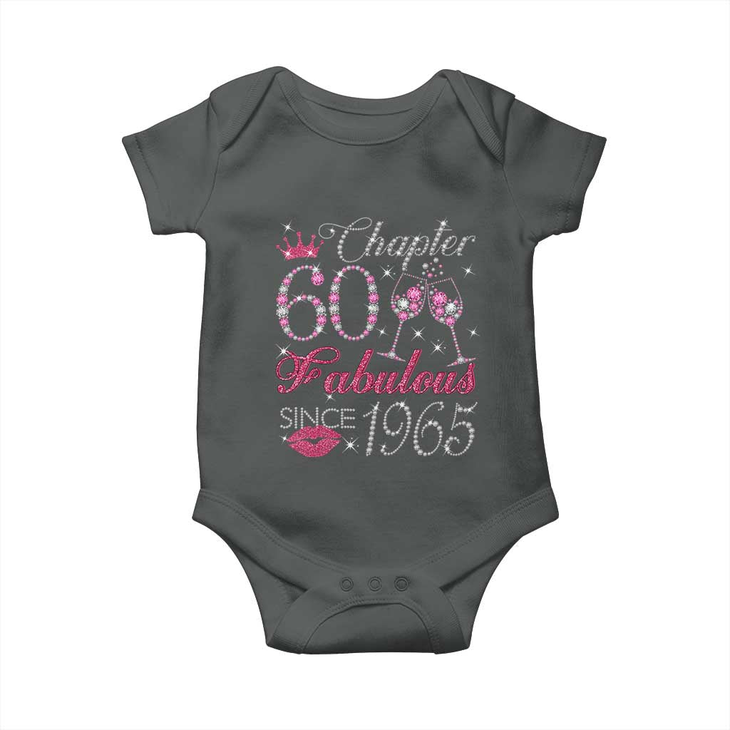 Chapter 60 Fabulous Baby Onesie Sparkle Since 1965 60Th Birthday Gift For Women