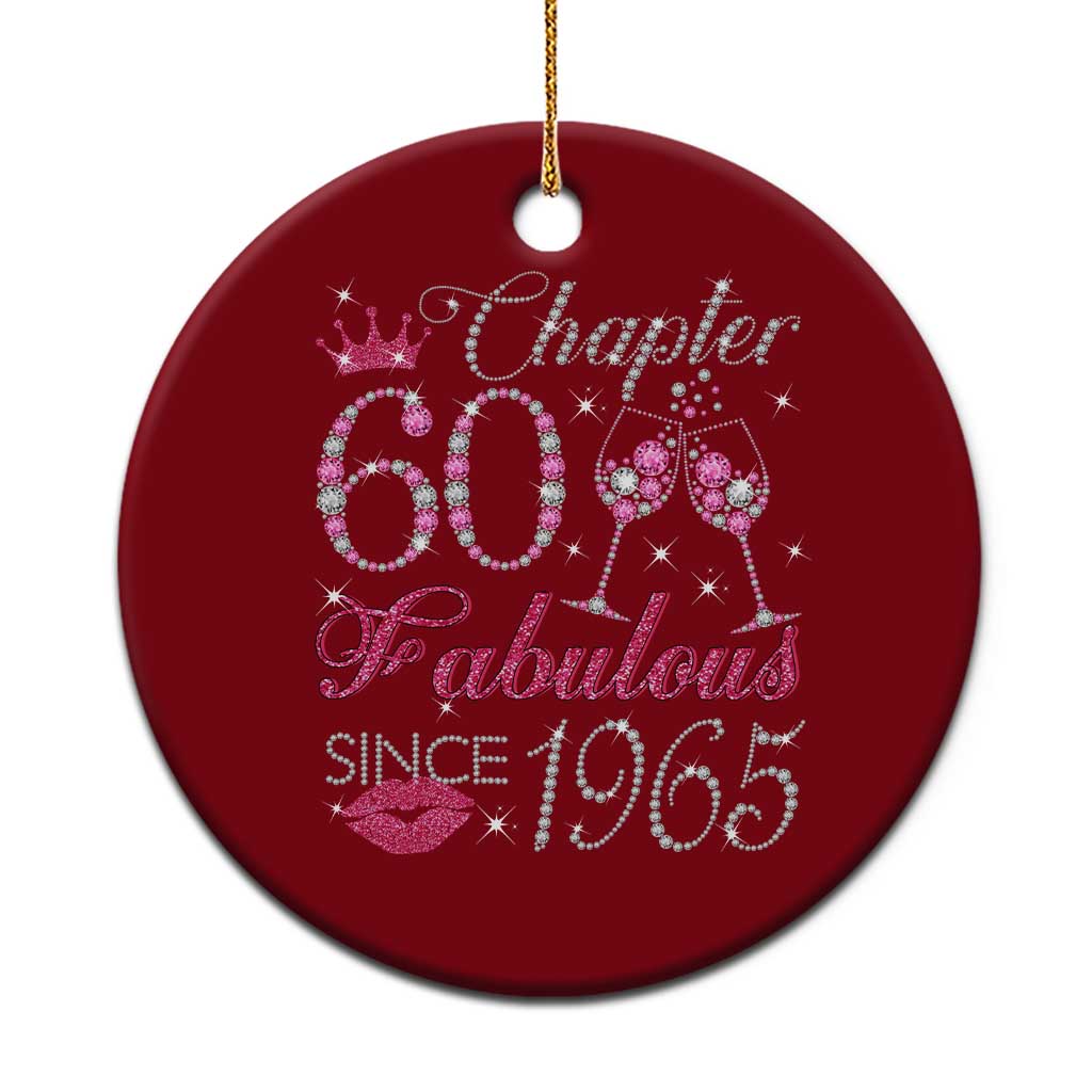 Chapter 60 Fabulous Ceramic Ornament Sparkle Since 1965 60Th Birthday Gift For Women - Wonder Print Shop