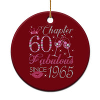 Chapter 60 Fabulous Ceramic Ornament Sparkle Since 1965 60Th Birthday Gift For Women - Wonder Print Shop