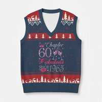 Chapter 60 Fabulous V-Neck Knit Sweater Vest Sparkle Since 1965 60Th Birthday Gift For Women - Wonder Print Shop