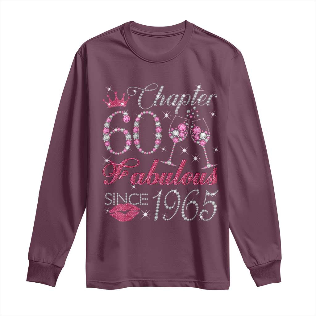 Chapter 60 Fabulous Long Sleeve Shirt Sparkle Since 1965 60Th Birthday Gift For Women