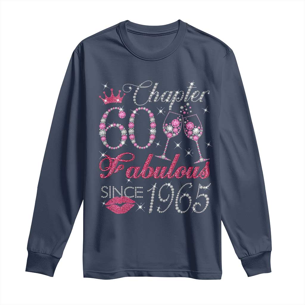 Chapter 60 Fabulous Long Sleeve Shirt Sparkle Since 1965 60Th Birthday Gift For Women