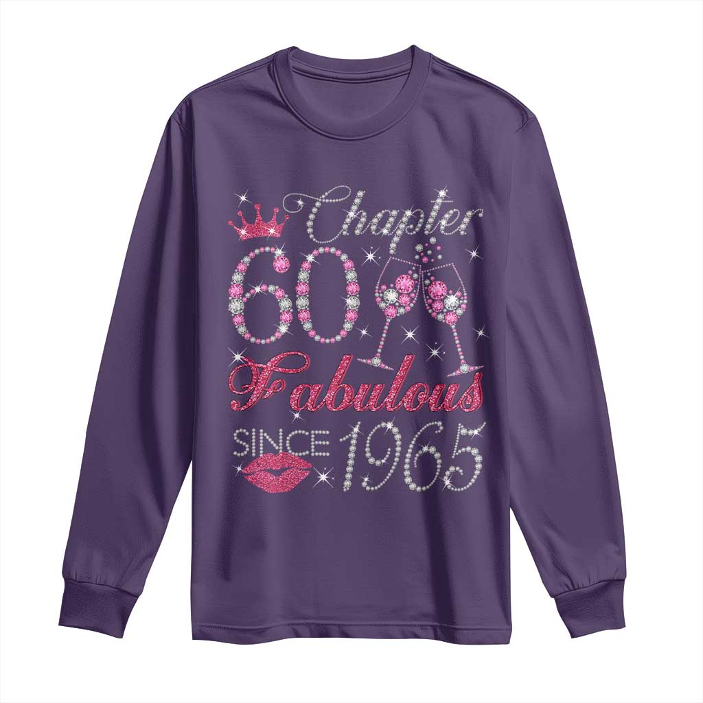 Chapter 60 Fabulous Long Sleeve Shirt Sparkle Since 1965 60Th Birthday Gift For Women