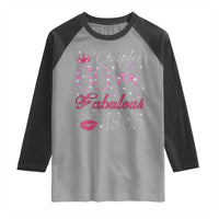 Chapter 60 Fabulous Raglan Shirt Sparkle Since 1965 60Th Birthday Gift For Women