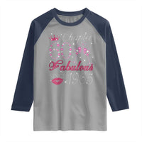 Chapter 60 Fabulous Raglan Shirt Sparkle Since 1965 60Th Birthday Gift For Women