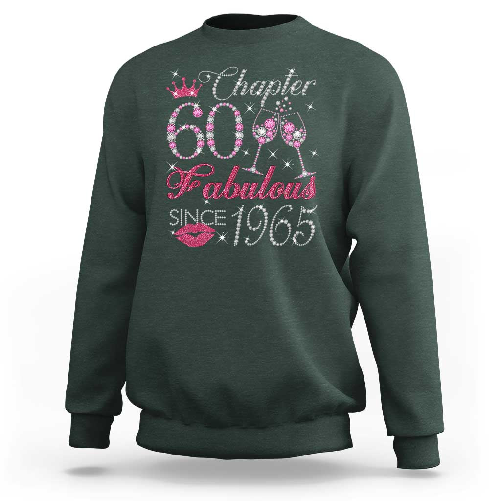 Chapter 60 Fabulous Sweatshirt Sparkle Since 1965 60Th Birthday Gift For Women