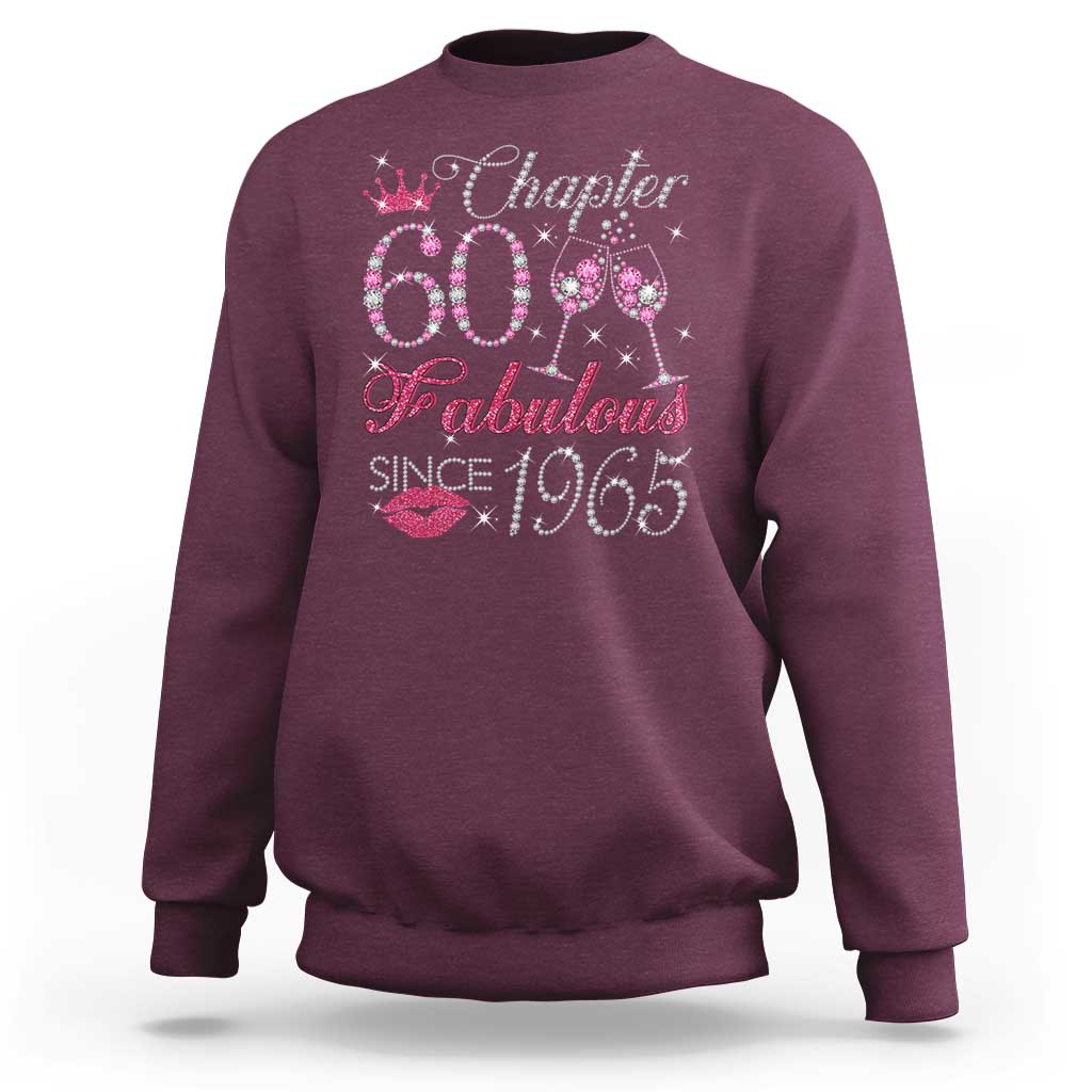 Chapter 60 Fabulous Sweatshirt Sparkle Since 1965 60Th Birthday Gift For Women