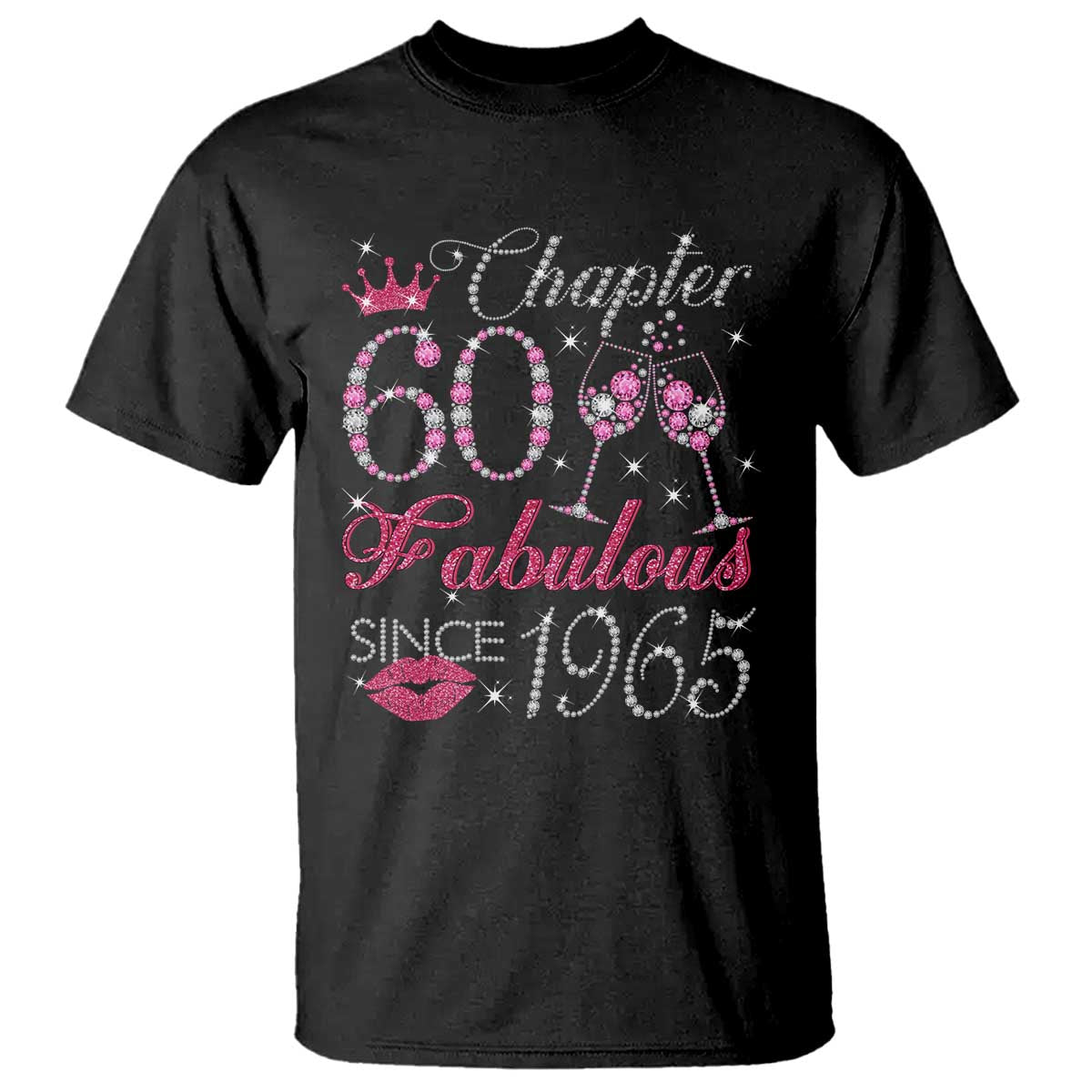 Chapter 60 Fabulous T Shirt Sparkle Since 1965 60Th Birthday Gift For Women