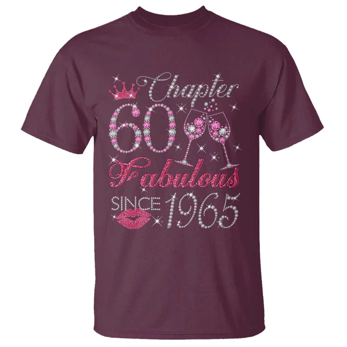 Chapter 60 Fabulous T Shirt Sparkle Since 1965 60Th Birthday Gift For Women