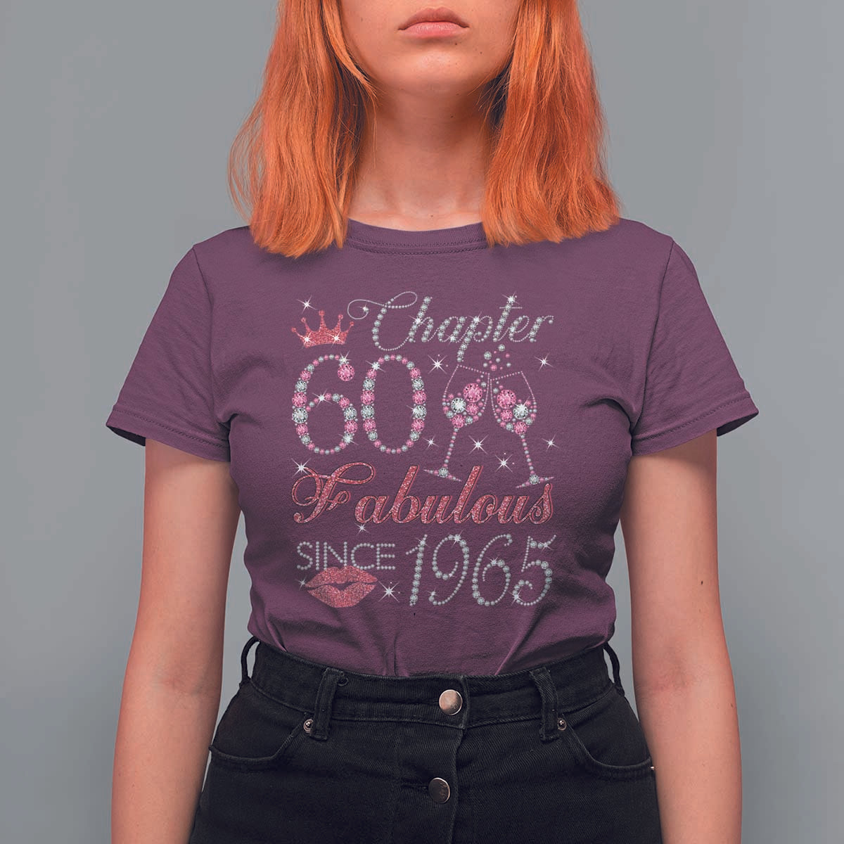 Chapter 60 Fabulous T Shirt For Women Sparkle Since 1965 60Th Birthday Gift For Women
