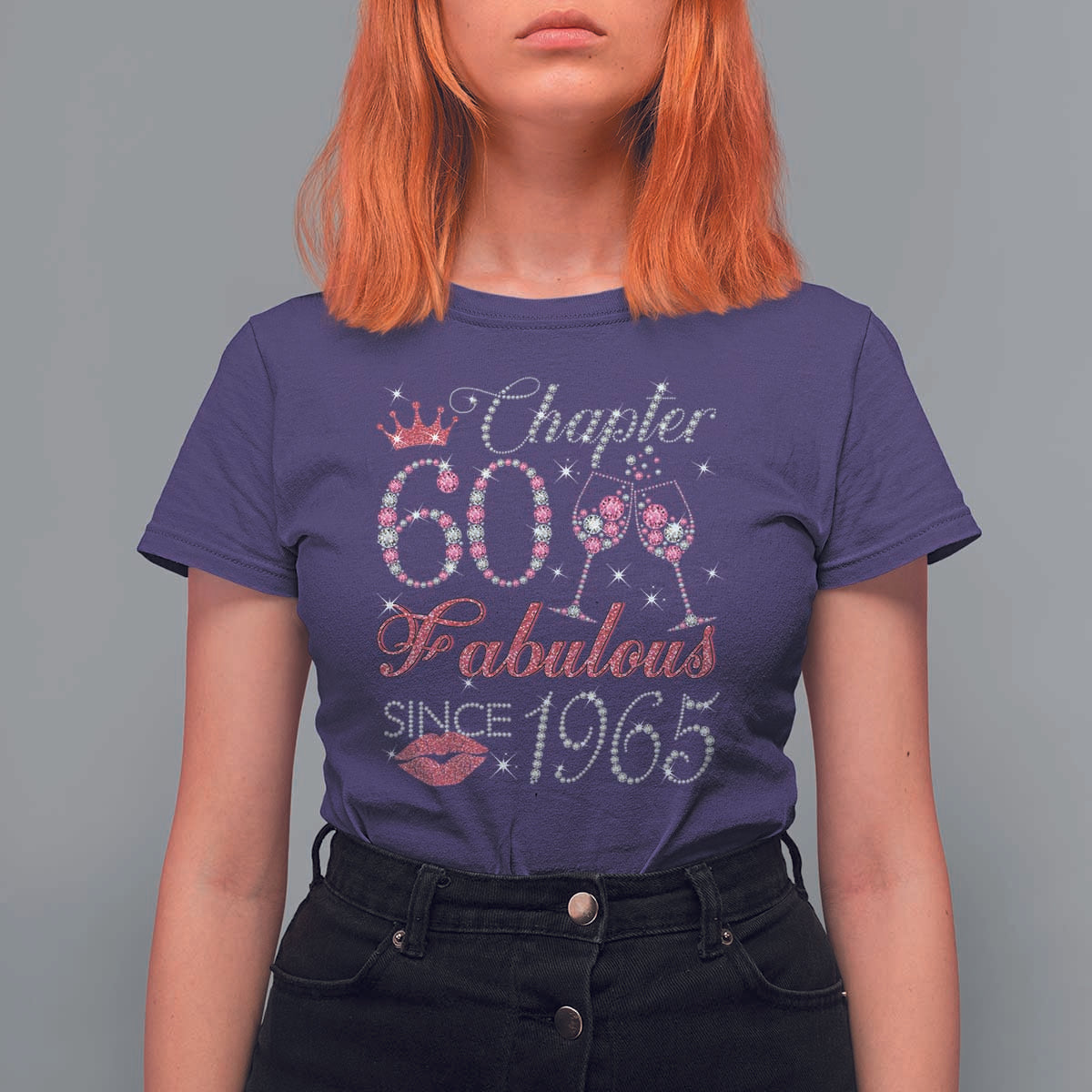 Chapter 60 Fabulous T Shirt For Women Sparkle Since 1965 60Th Birthday Gift For Women