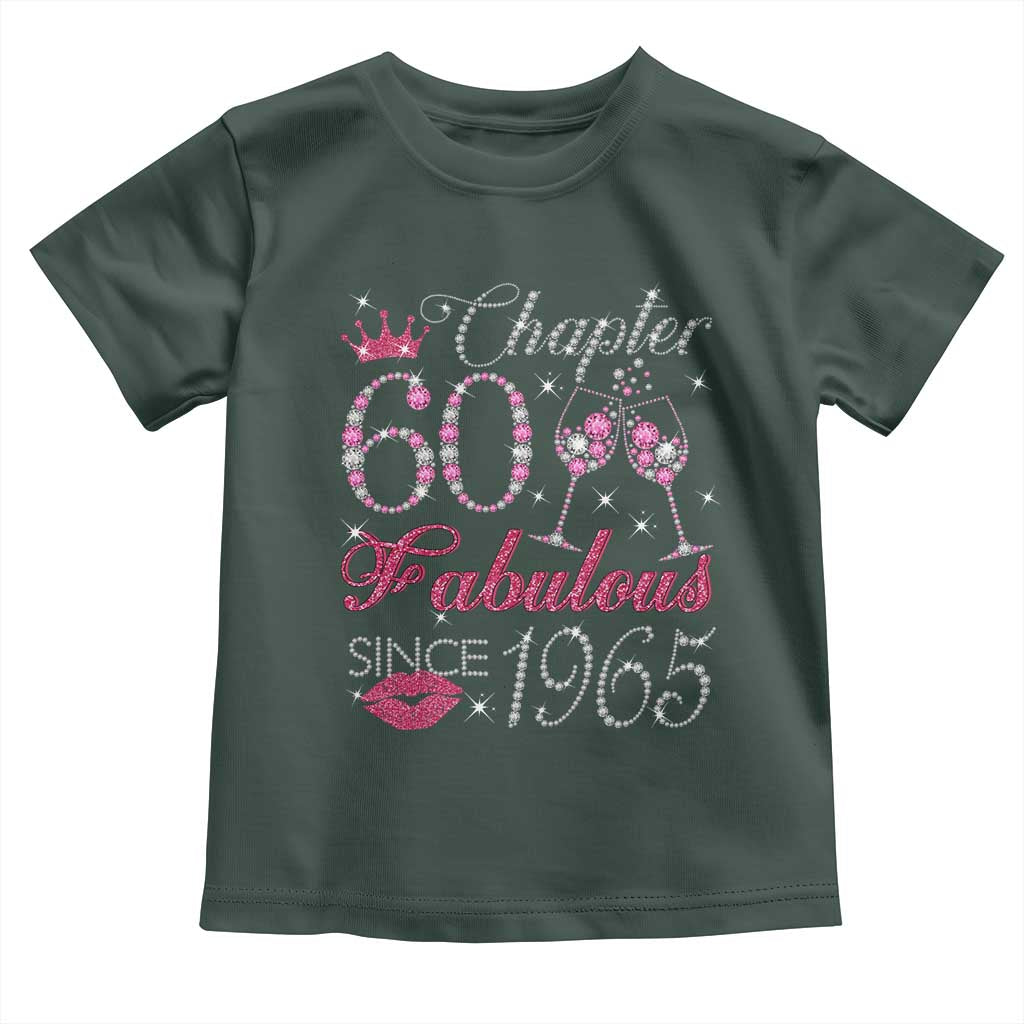 Chapter 60 Fabulous Toddler T Shirt Sparkle Since 1965 60Th Birthday Gift For Women