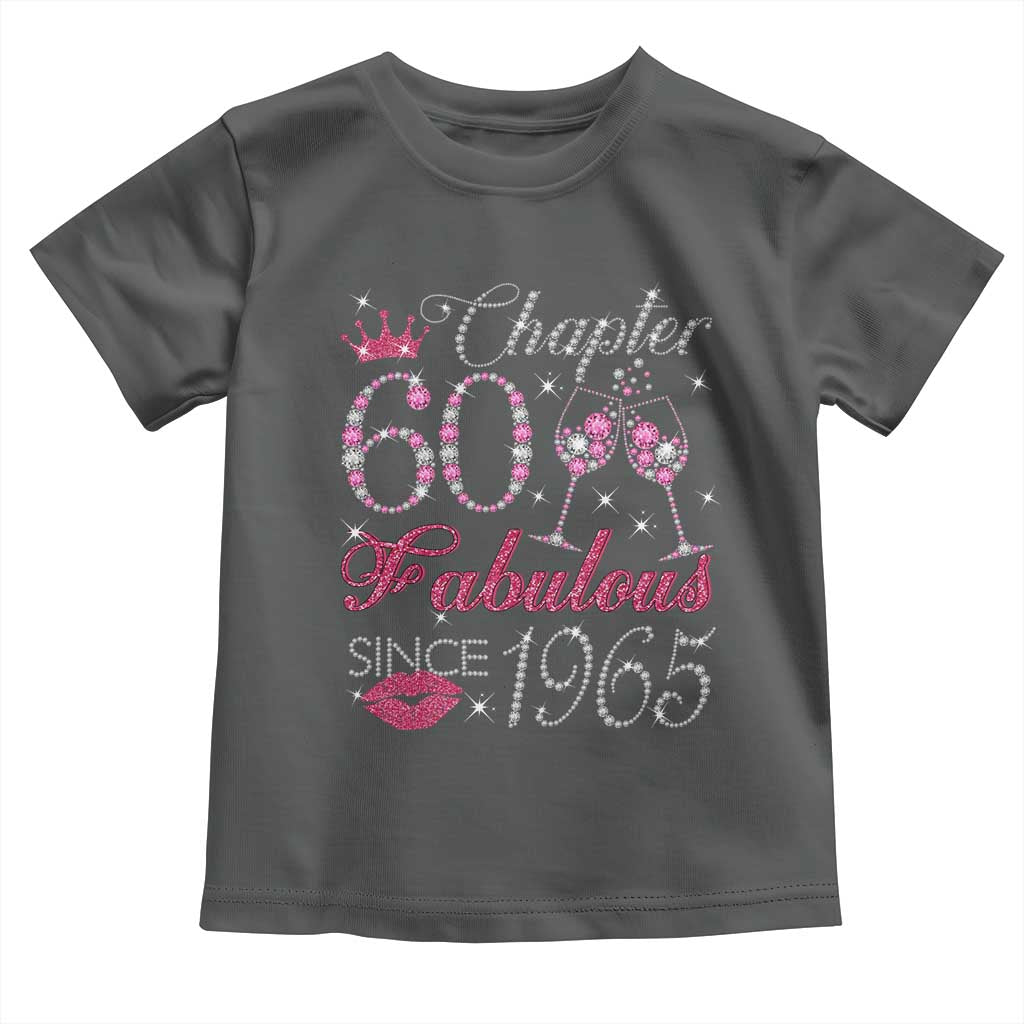 Chapter 60 Fabulous Toddler T Shirt Sparkle Since 1965 60Th Birthday Gift For Women
