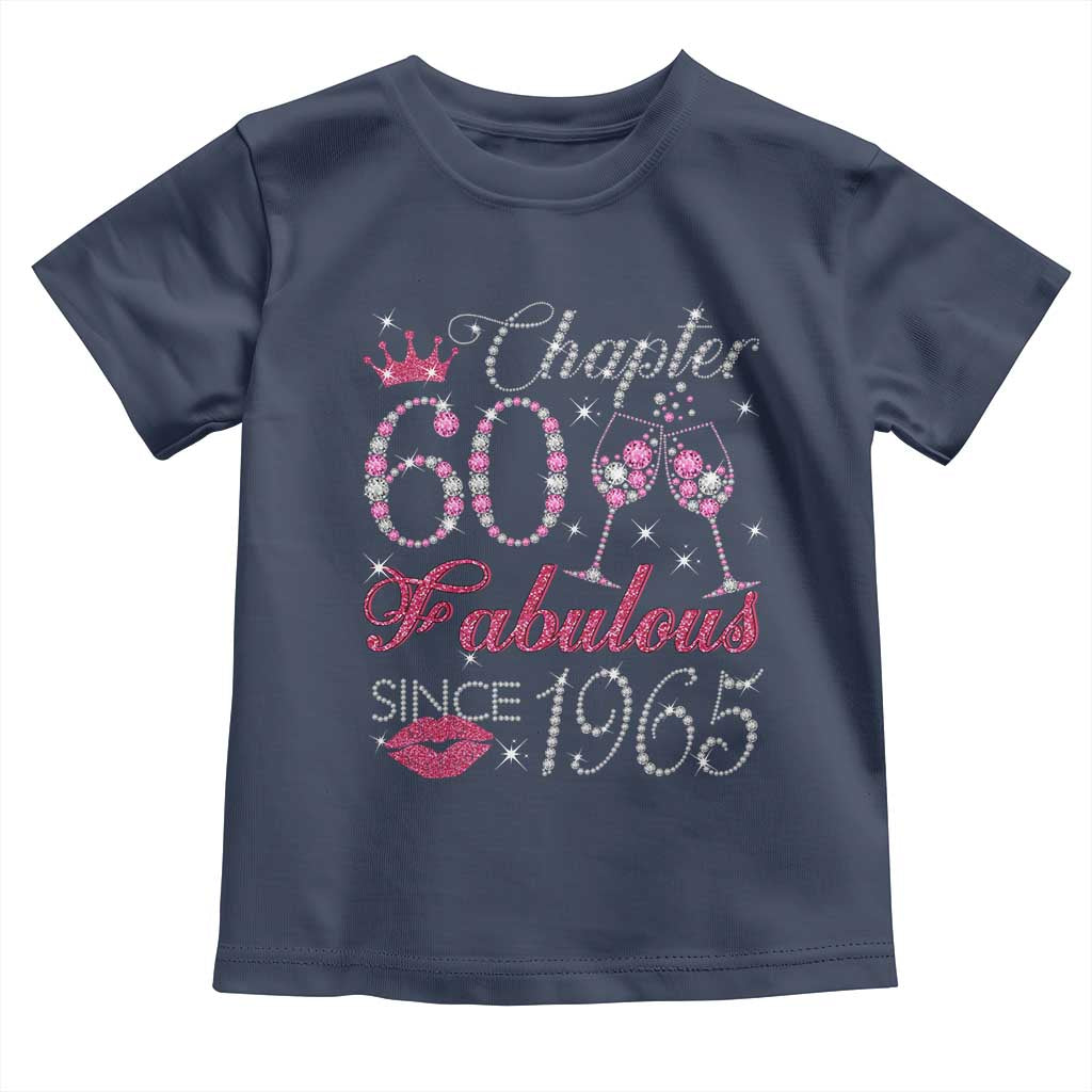 Chapter 60 Fabulous Toddler T Shirt Sparkle Since 1965 60Th Birthday Gift For Women