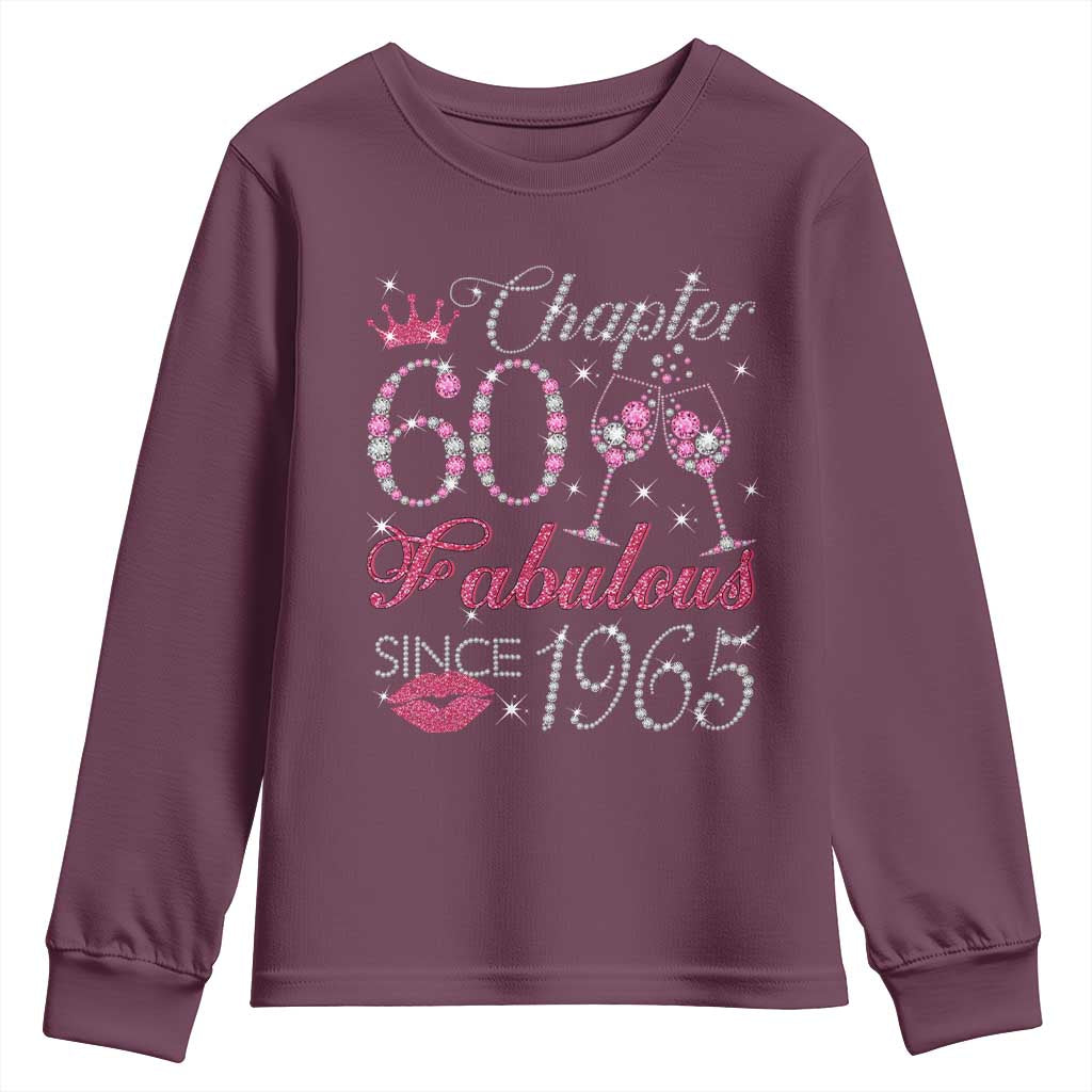 Chapter 60 Fabulous Youth Sweatshirt Sparkle Since 1965 60Th Birthday Gift For Women