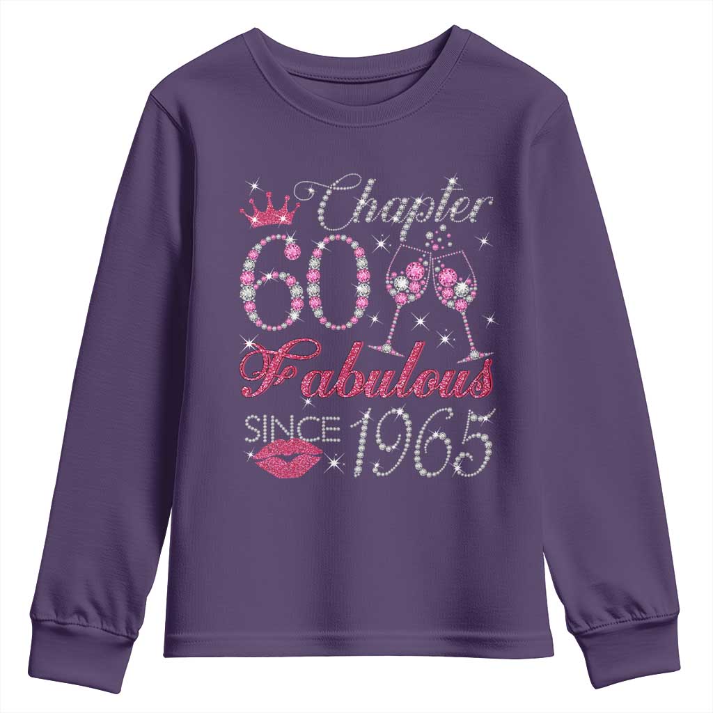 Chapter 60 Fabulous Youth Sweatshirt Sparkle Since 1965 60Th Birthday Gift For Women