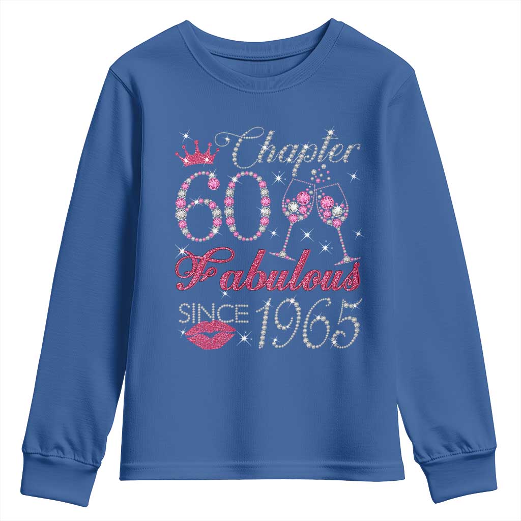 Chapter 60 Fabulous Youth Sweatshirt Sparkle Since 1965 60Th Birthday Gift For Women