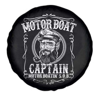 Motor Boat Captain Spare Tire Cover Funny Boating Pontoon Party Motor Boatin Lake Life