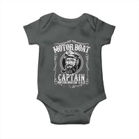 Motor Boat Captain Baby Onesie Funny Boating Pontoon Party Motor Boatin Lake Life