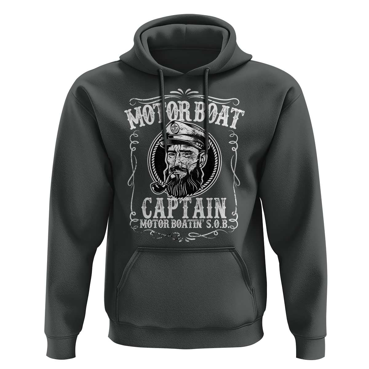 Motor Boat Captain Hoodie Funny Boating Pontoon Party Motor Boatin Lake Life