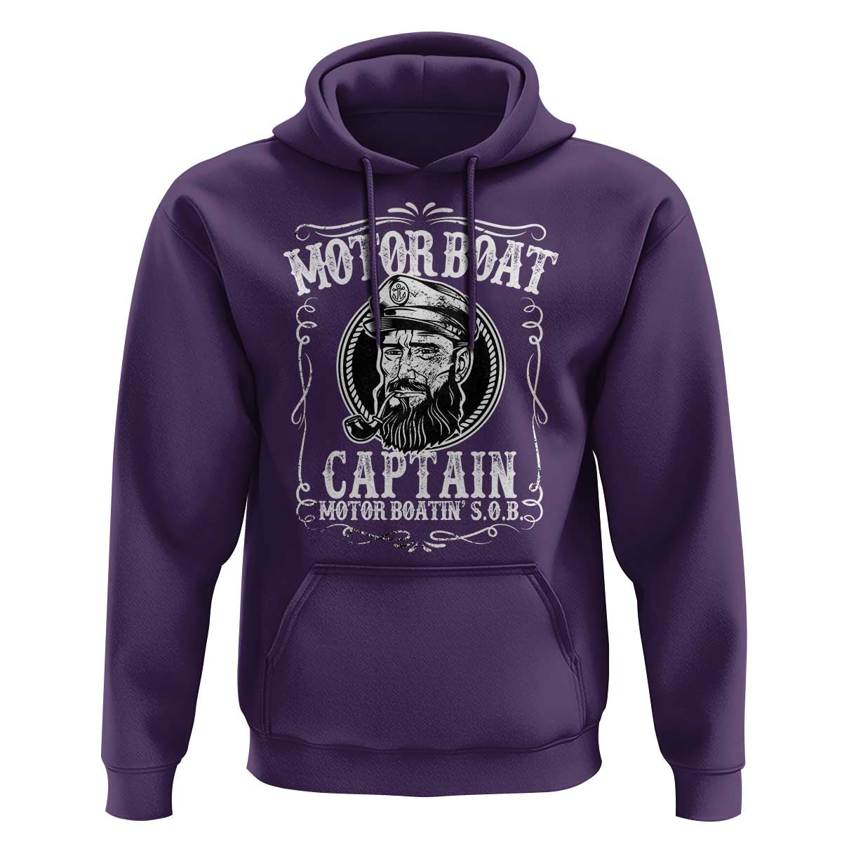 Motor Boat Captain Hoodie Funny Boating Pontoon Party Motor Boatin Lake Life