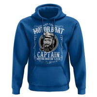 Motor Boat Captain Hoodie Funny Boating Pontoon Party Motor Boatin Lake Life