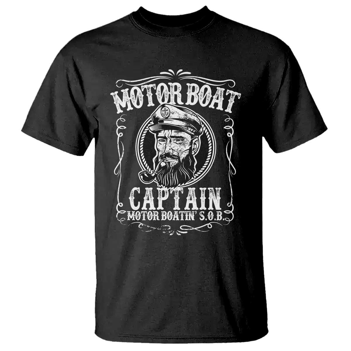 Motor Boat Captain T Shirt Funny Boating Pontoon Party Motor Boatin Lake Life