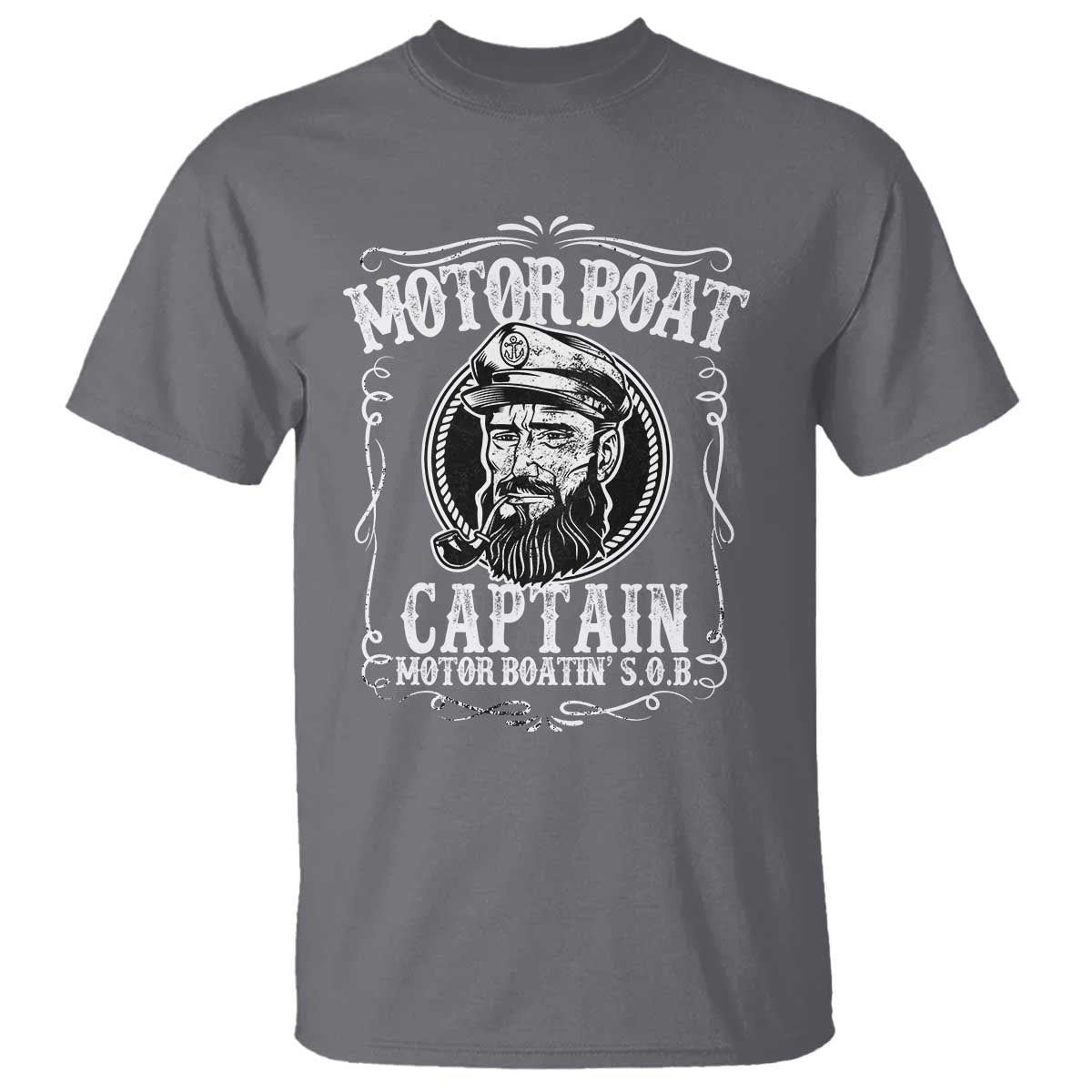 Motor Boat Captain T Shirt Funny Boating Pontoon Party Motor Boatin Lake Life
