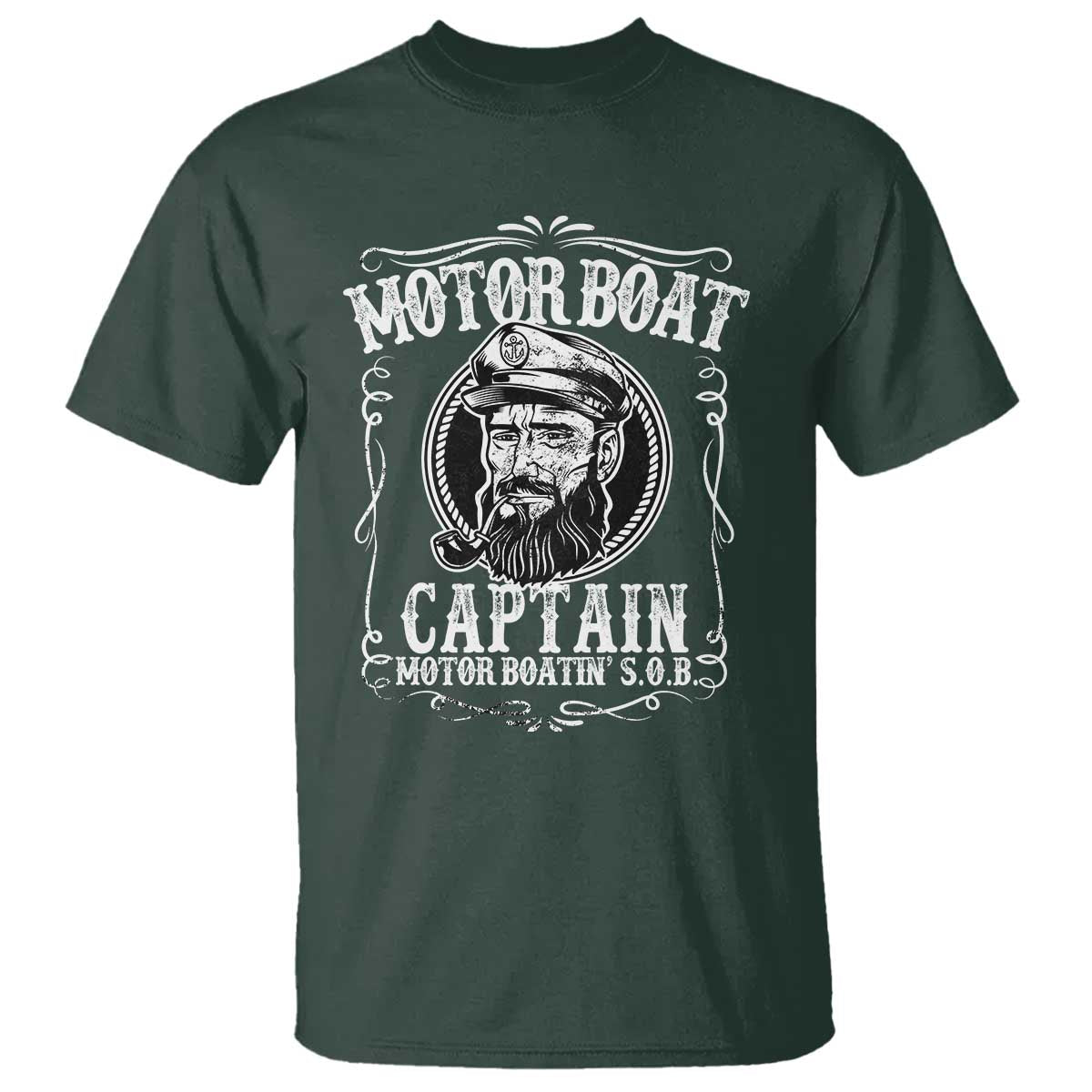 Motor Boat Captain T Shirt Funny Boating Pontoon Party Motor Boatin Lake Life