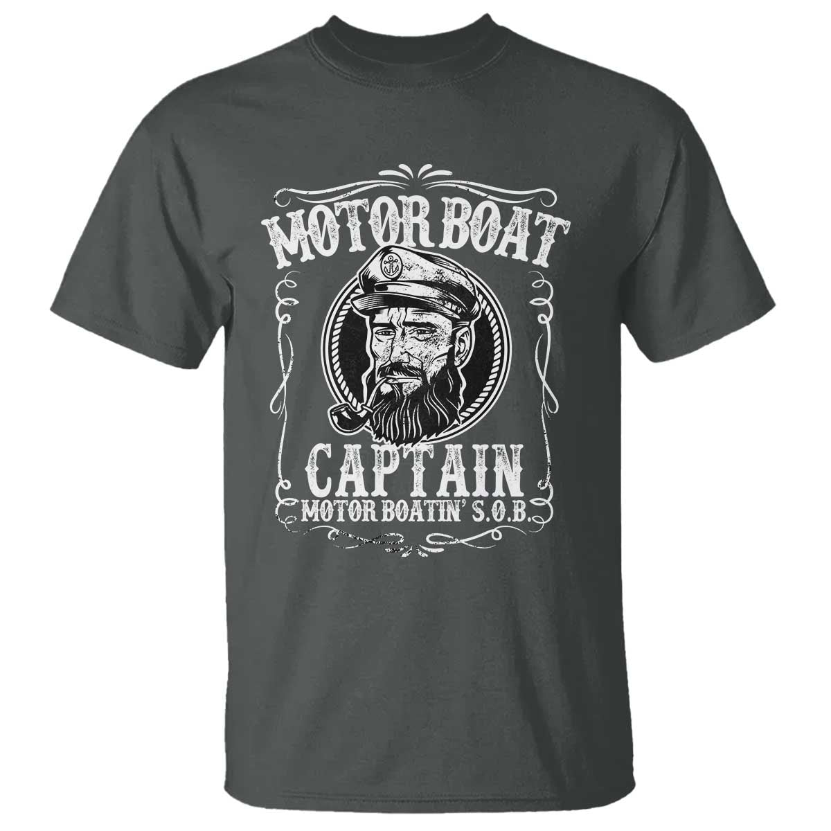 Motor Boat Captain T Shirt Funny Boating Pontoon Party Motor Boatin Lake Life