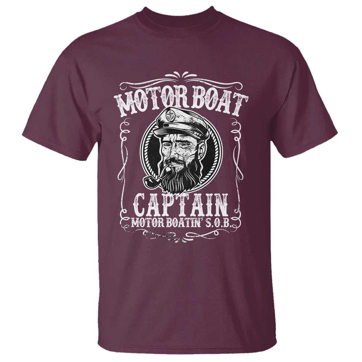 Motor Boat Captain T Shirt Funny Boating Pontoon Party Motor Boatin Lake Life