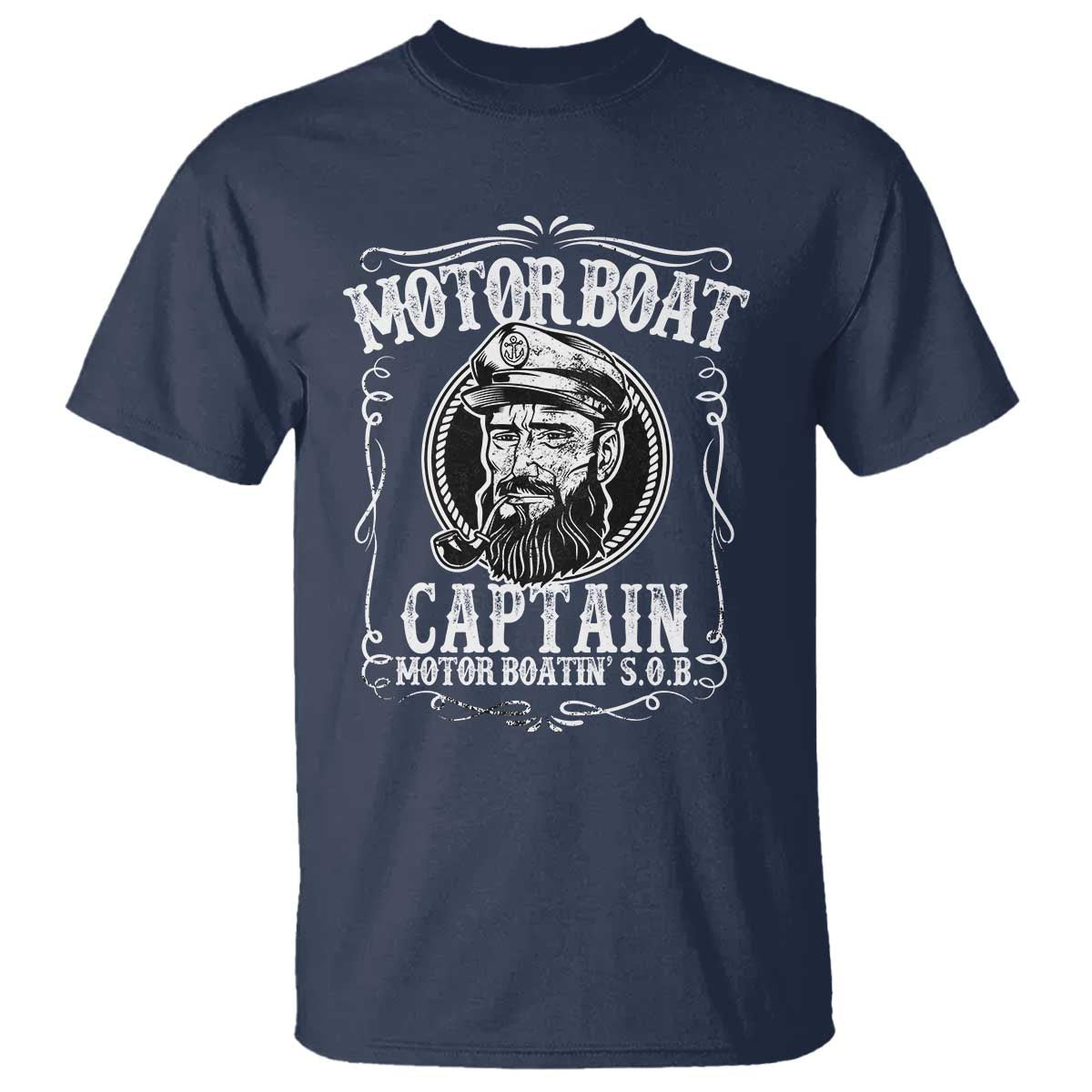 Motor Boat Captain T Shirt Funny Boating Pontoon Party Motor Boatin Lake Life