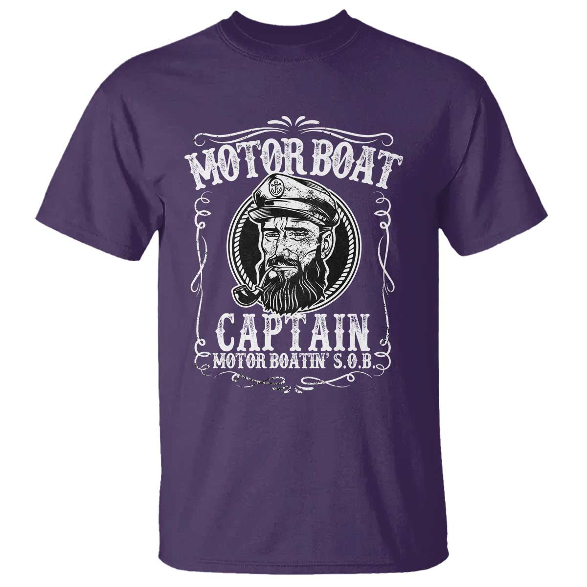 Motor Boat Captain T Shirt Funny Boating Pontoon Party Motor Boatin Lake Life