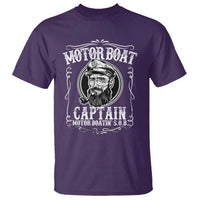 Motor Boat Captain T Shirt Funny Boating Pontoon Party Motor Boatin Lake Life