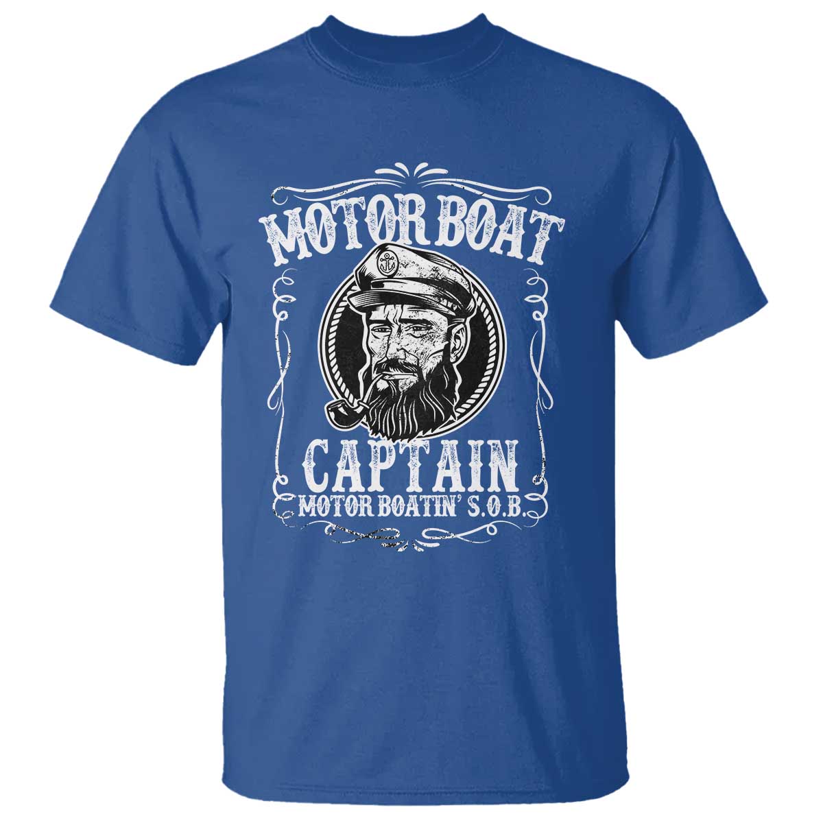 Motor Boat Captain T Shirt Funny Boating Pontoon Party Motor Boatin Lake Life