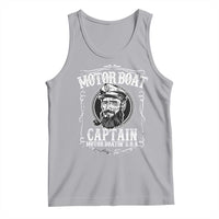 Motor Boat Captain Tank Top Funny Boating Pontoon Party Motor Boatin Lake Life