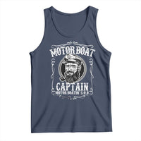 Motor Boat Captain Tank Top Funny Boating Pontoon Party Motor Boatin Lake Life