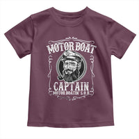 Motor Boat Captain Toddler T Shirt Funny Boating Pontoon Party Motor Boatin Lake Life