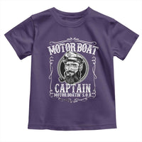 Motor Boat Captain Toddler T Shirt Funny Boating Pontoon Party Motor Boatin Lake Life