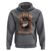 Funny Motor Boat Captain Hoodie Pontoon SOB Motor Boating Vintage