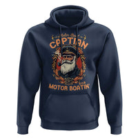 Funny Motor Boat Captain Hoodie Pontoon SOB Motor Boating Vintage