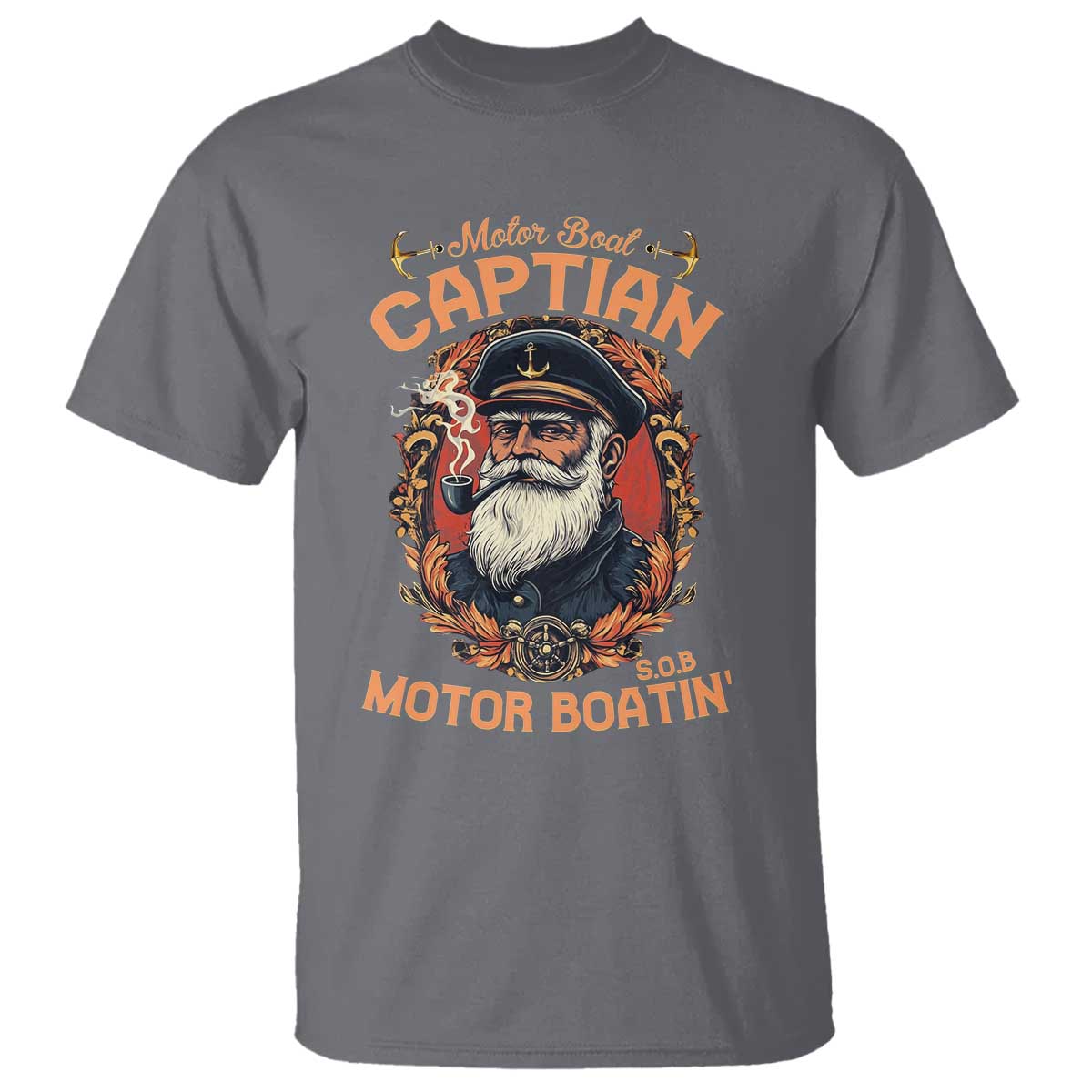 Funny Motor Boat Captain T Shirt Pontoon SOB Motor Boating Vintage
