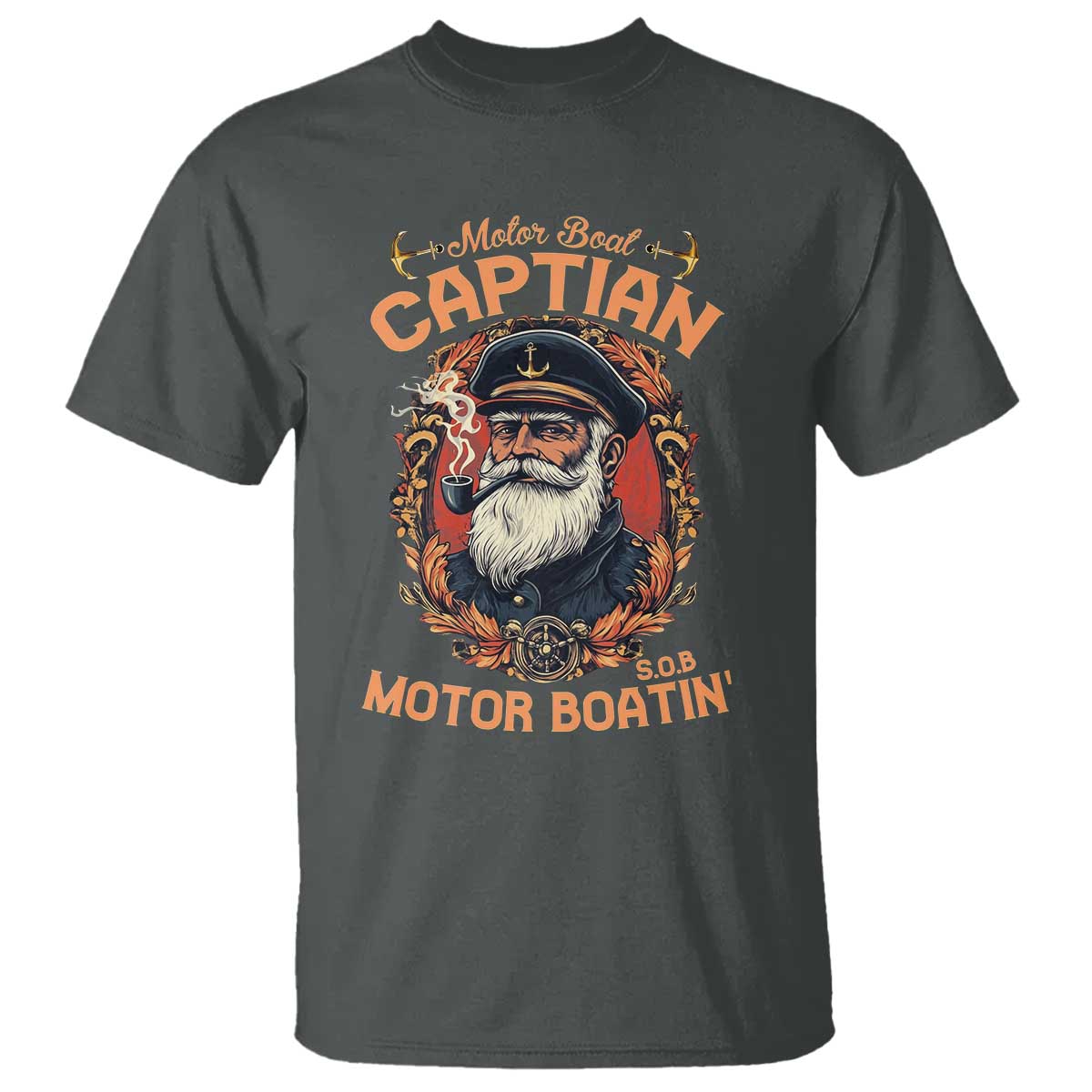 Funny Motor Boat Captain T Shirt Pontoon SOB Motor Boating Vintage